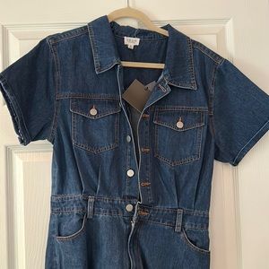 Vici denim dress- never worn, tags still on